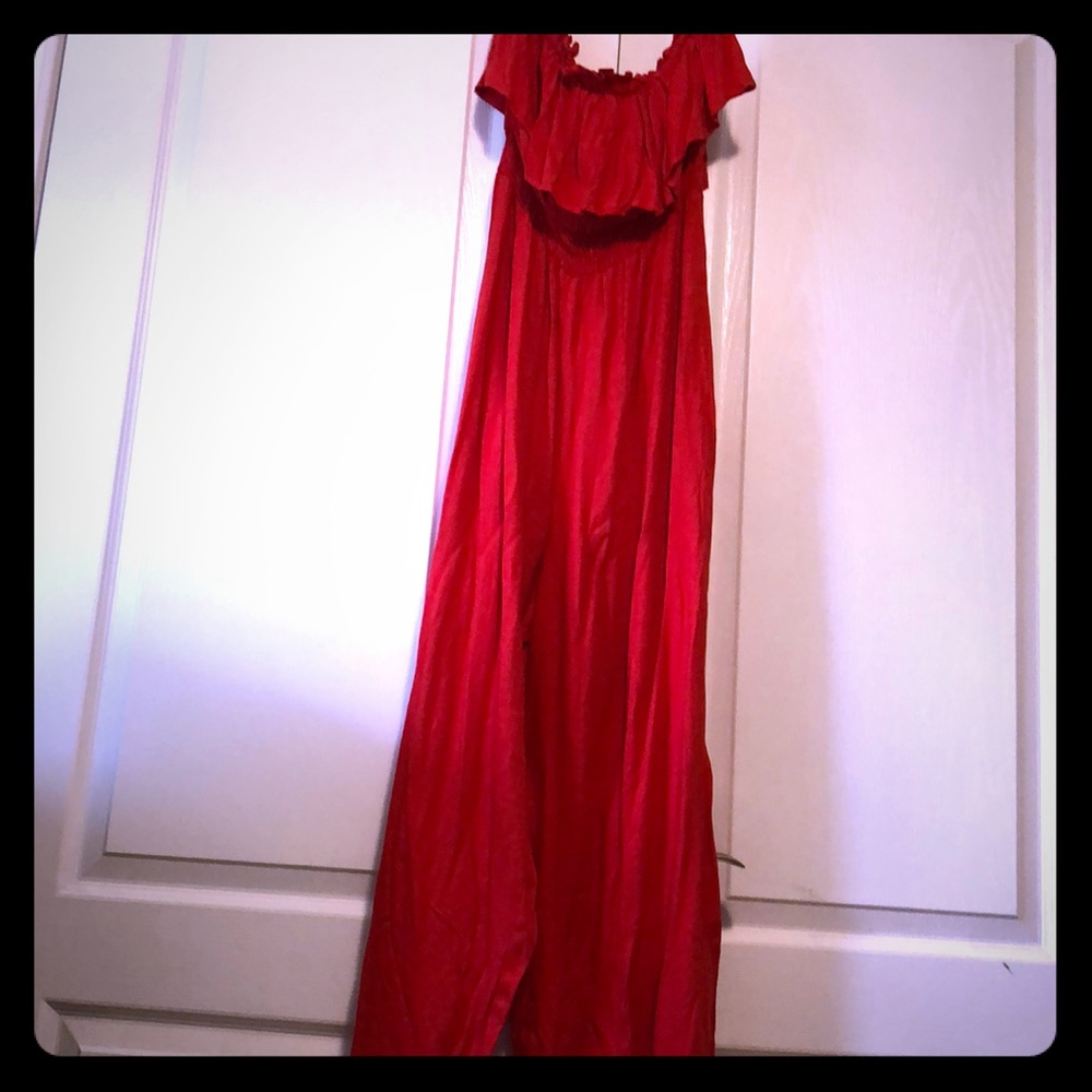 Forever 21 Strapless Red Jumper
